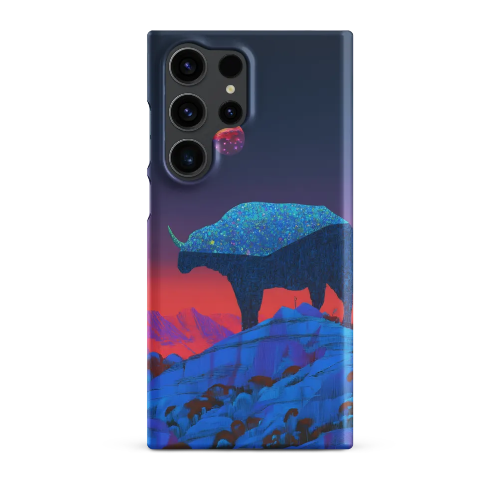 Luminous Bison Under a Celestial Sky
