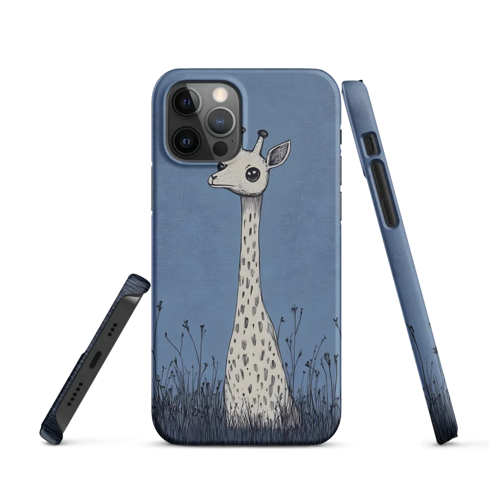 Whimsical Giraffe in Blue
