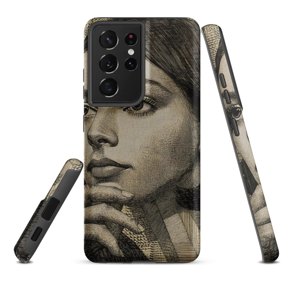 Contemplative Reflection | Phone Case |  S21 Ultra | Tough Case | Matte