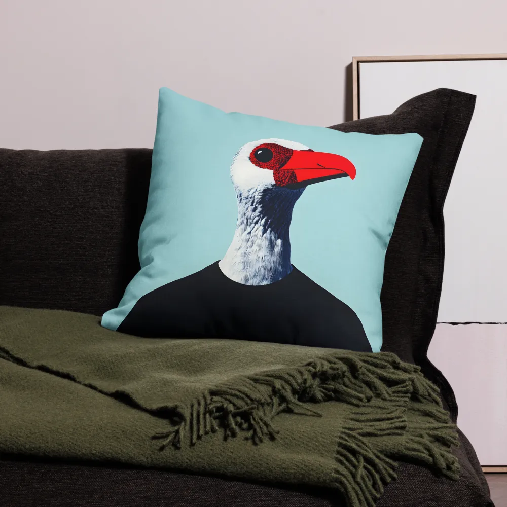 The Surreal Avian Portrait | Pillow | 22″×22″