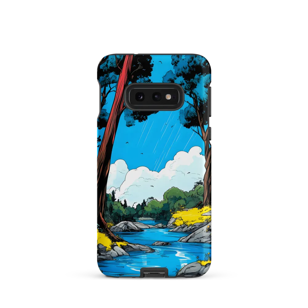 Tranquil River in a Comic Landscape