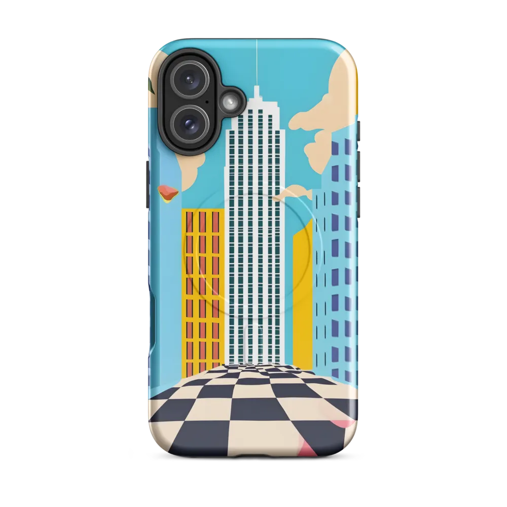 Vibrant Urban Dreamscape | Phone Case |  16 Plus | MagSafe® Tough Case | Glossy