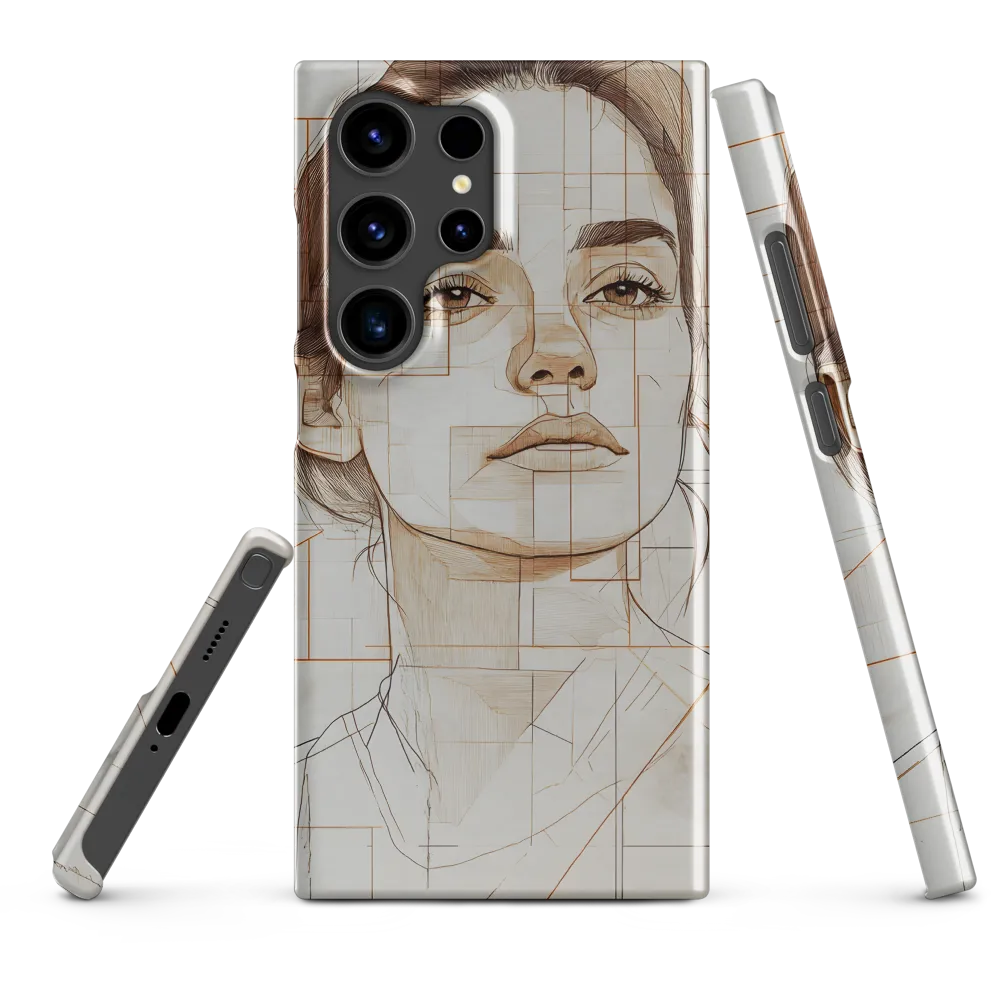 Geometric Serenity: A Minimalist Portrait