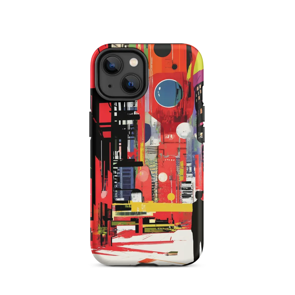 Urban Echoes: A Futuristic Reverie | Phone Case |  14 | Tough Case | Matte