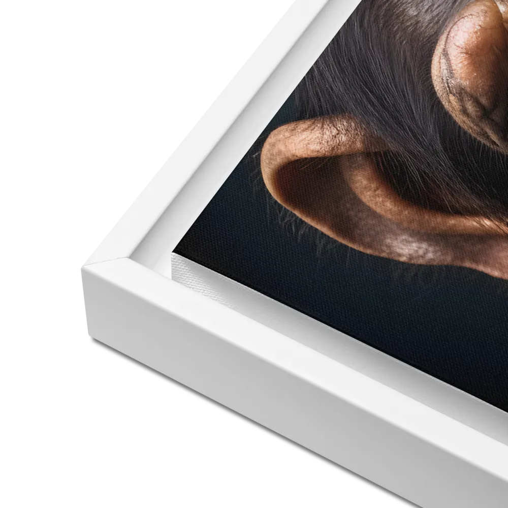 Whispers of Curiosity | Canvas with White Frame | 18″×24″