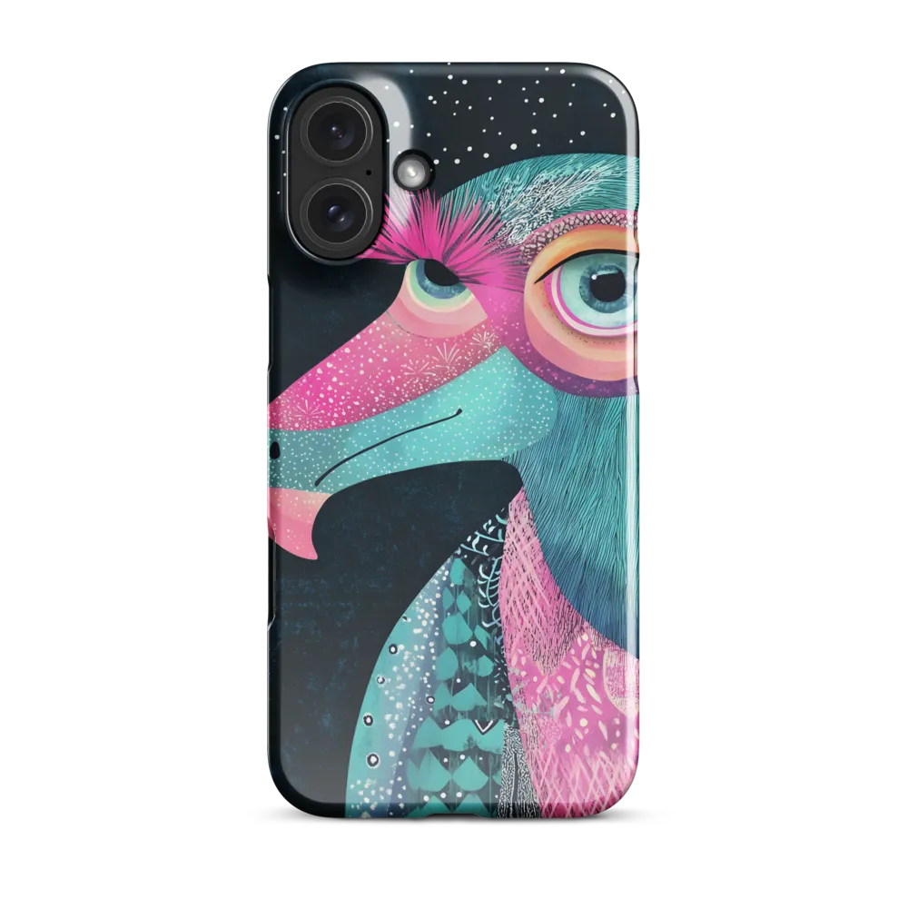 Whimsical Vulture: A Dance of Colors | Phone Case |  16 Plus | Snap Case | Glossy