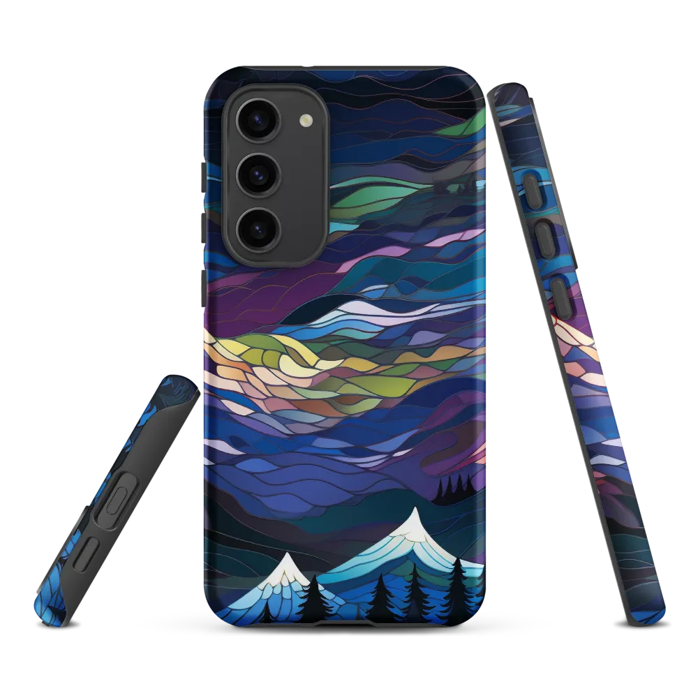 Twilight Peaks: An Abstract Mountain Landscape