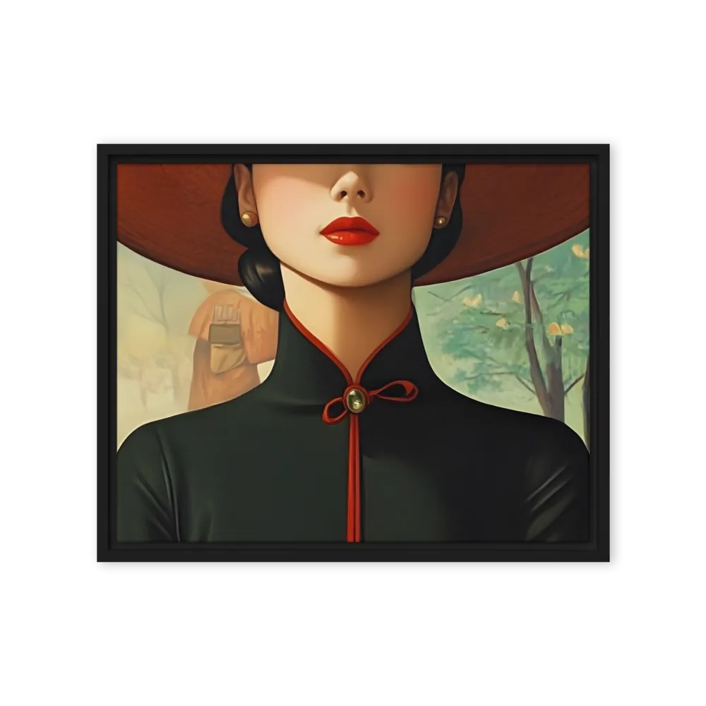 Elegance in Tranquility | Canvas with Black Frame | 16″×20″