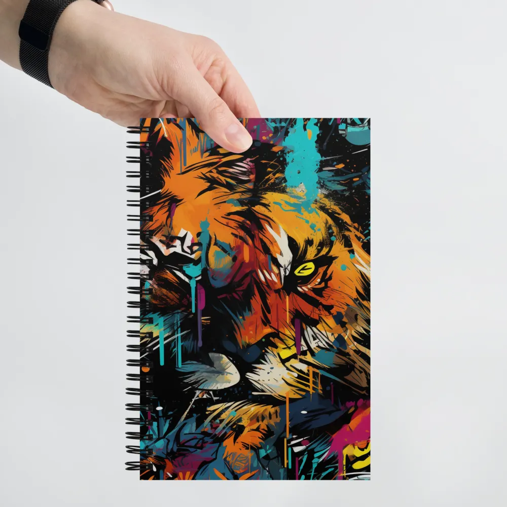 Fierce Majesty: The Lion's Roar | Spiral Notebook