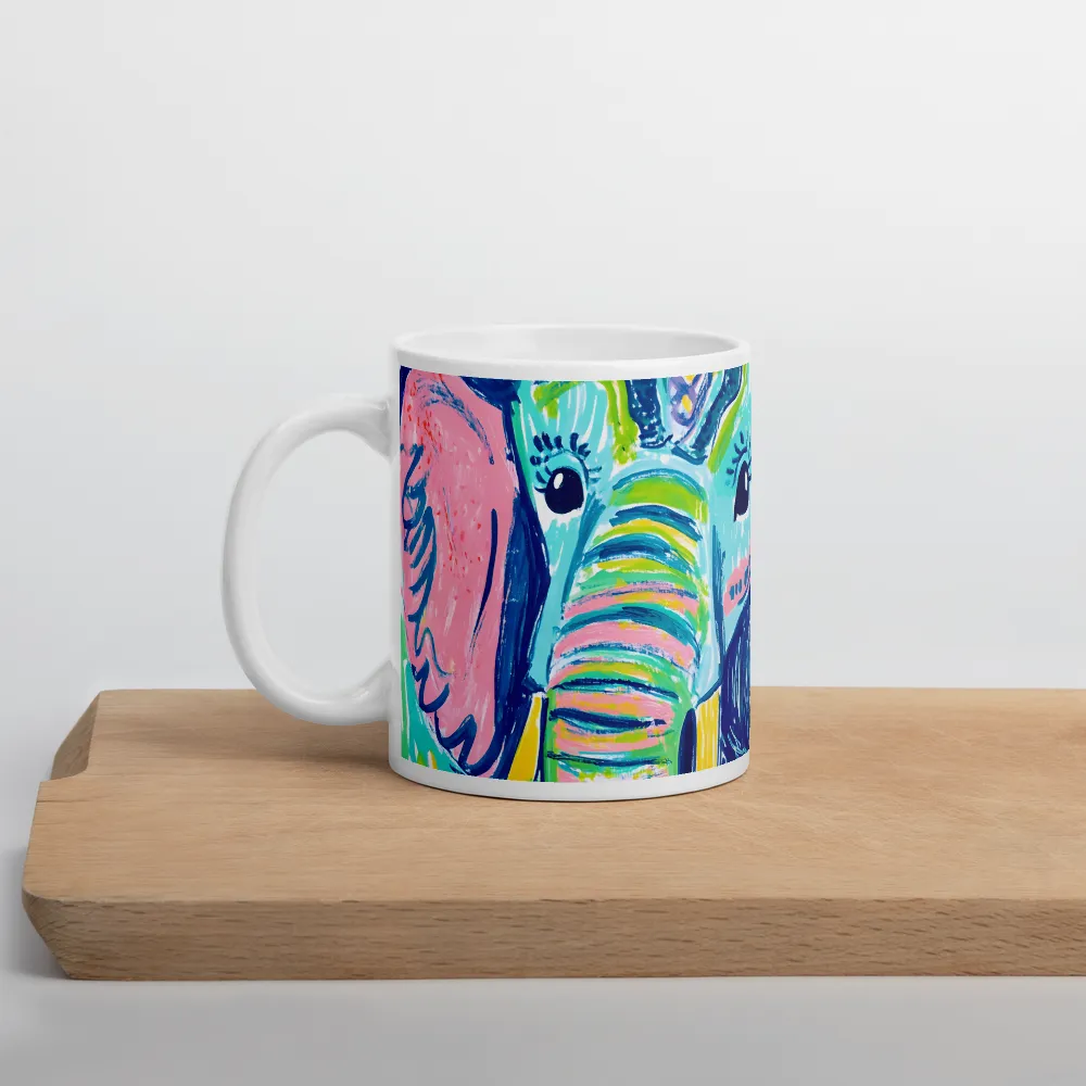 Whimsical Elephant Portrait | Mugs | Multiple Sizes & Colors