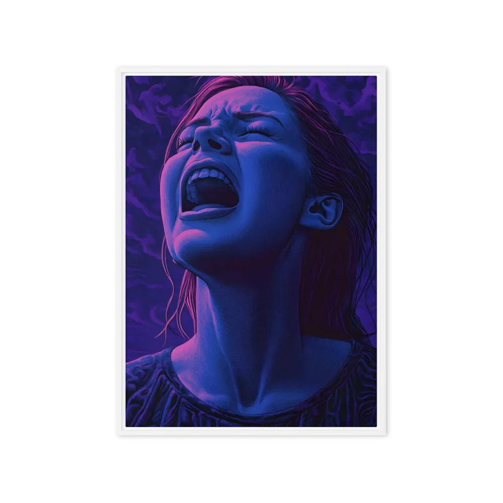 Echoes of Anguish | Canvas with White Frame | 20″×28″