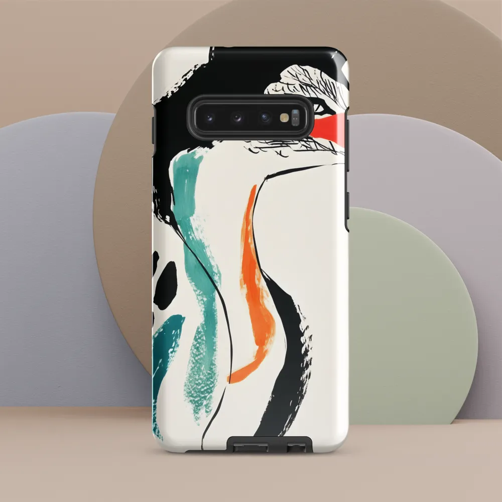 Fox in Bold Lines | Phone Case |  S10 Plus | Tough Case | Glossy