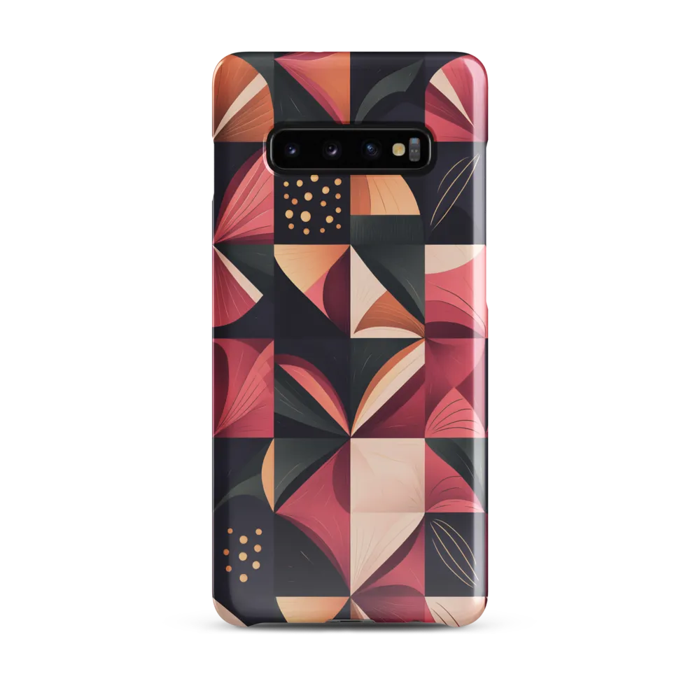 Floral Harmony in Geometry | Phone Case |  S10 Plus | Snap Case | Glossy