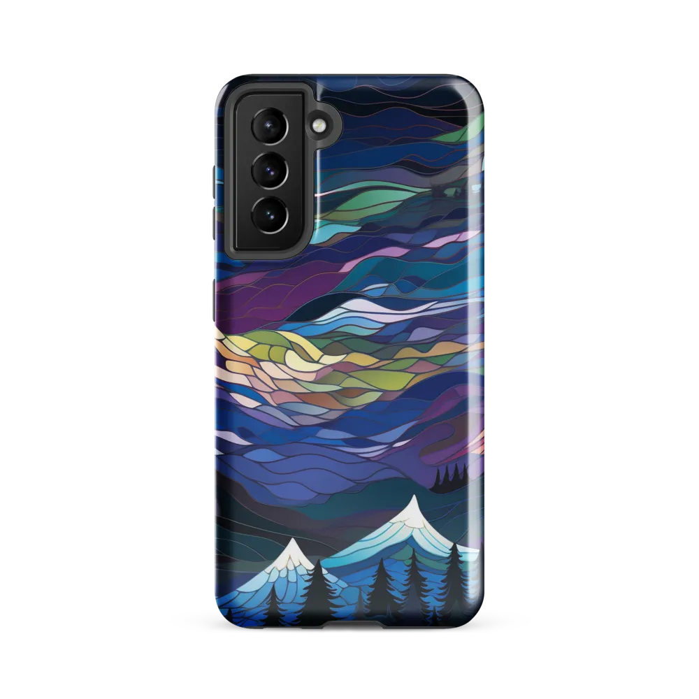 Twilight Peaks: An Abstract Mountain Landscape