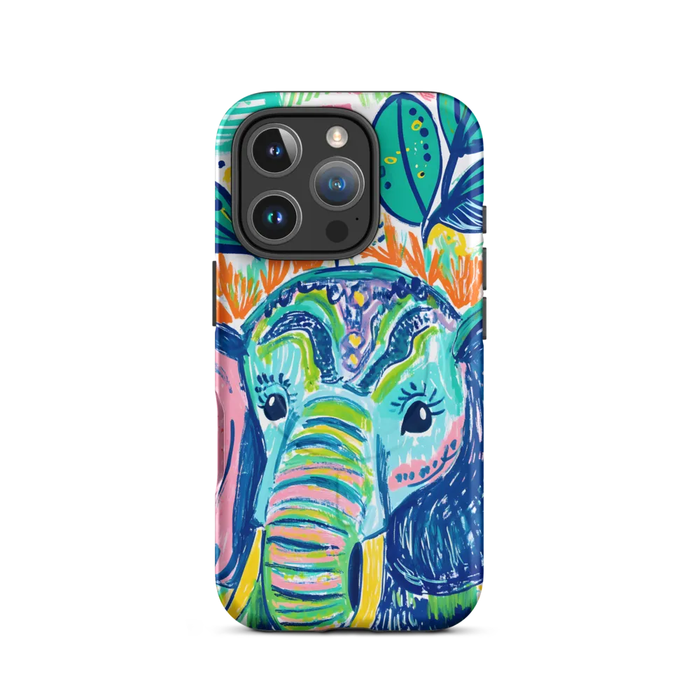 Whimsical Elephant Portrait | Phone Case |  16 Pro | MagSafe® Tough Case | Matte