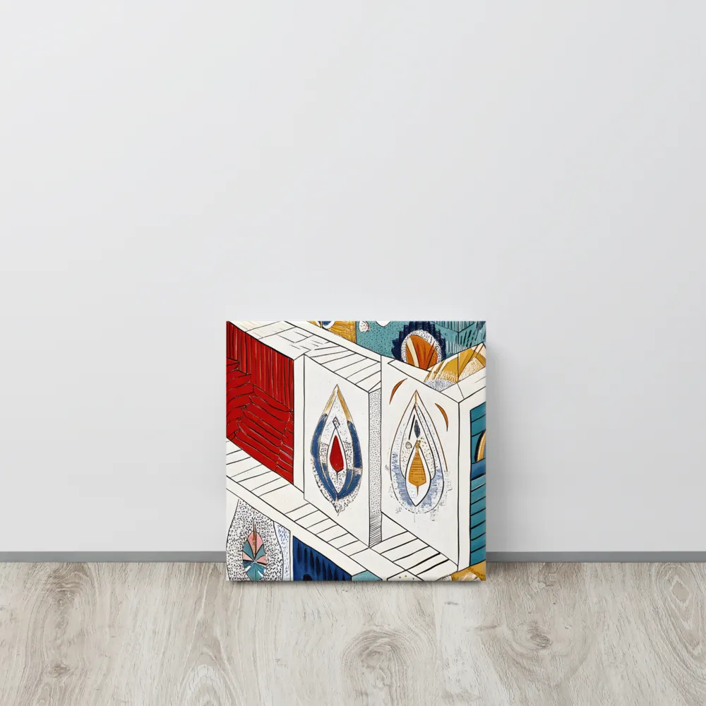 Symphony of Geometric Harmony | Canvas | 12″×12″