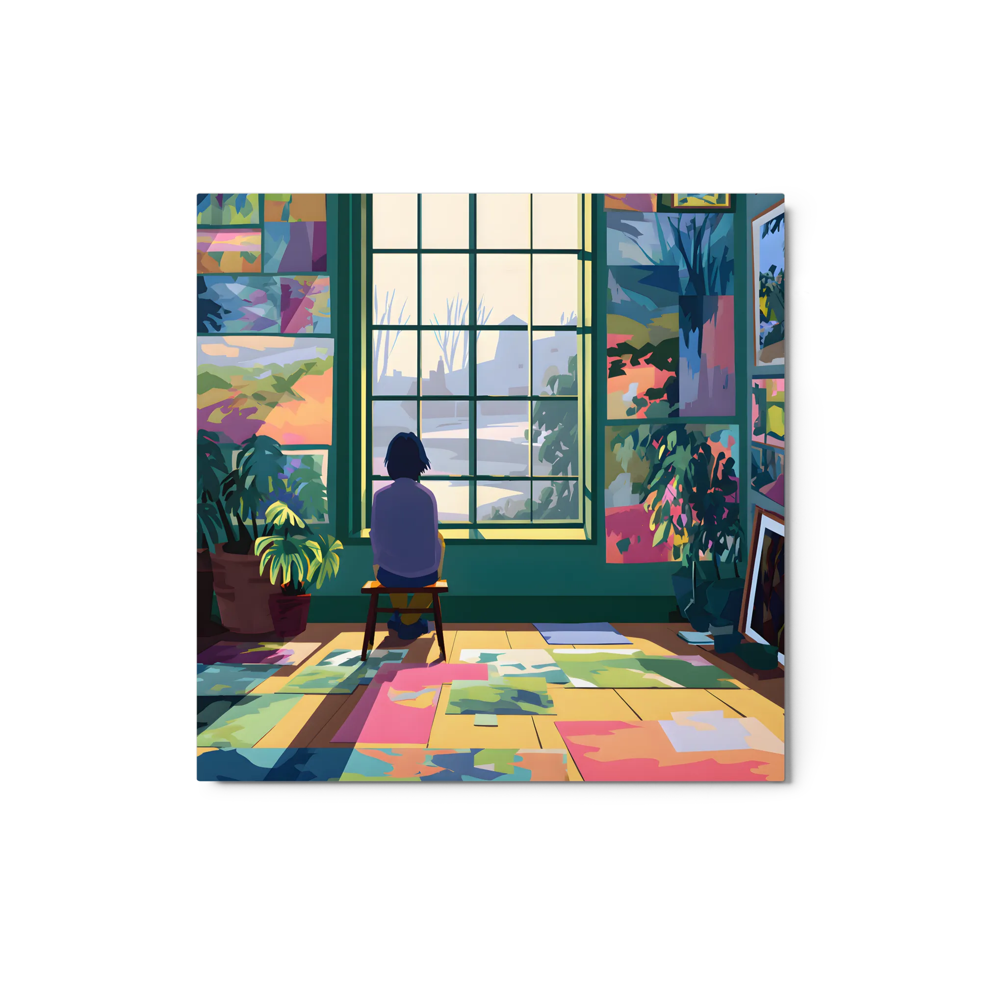 Contemplative Studio 
 Metal Print | 12″x 12″