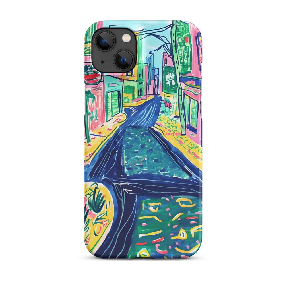 Dreamy Street in Vibrant Hues