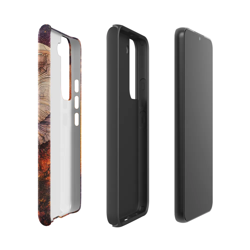Cosmic Contemplation | Phone Case |  S22 | Tough Case | Matte