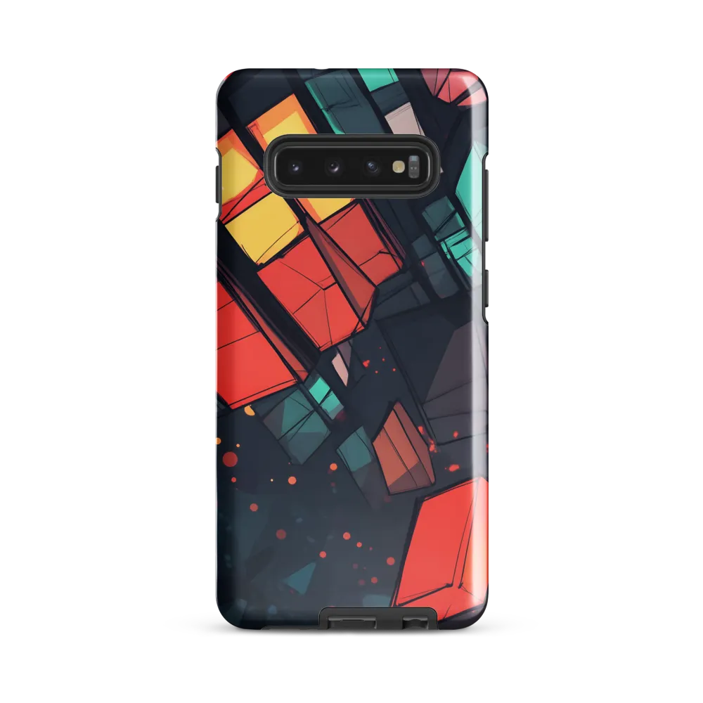 Luminous Geometry: An Abstract Exploration | Phone Case |  S10 Plus | Tough Case | Glossy