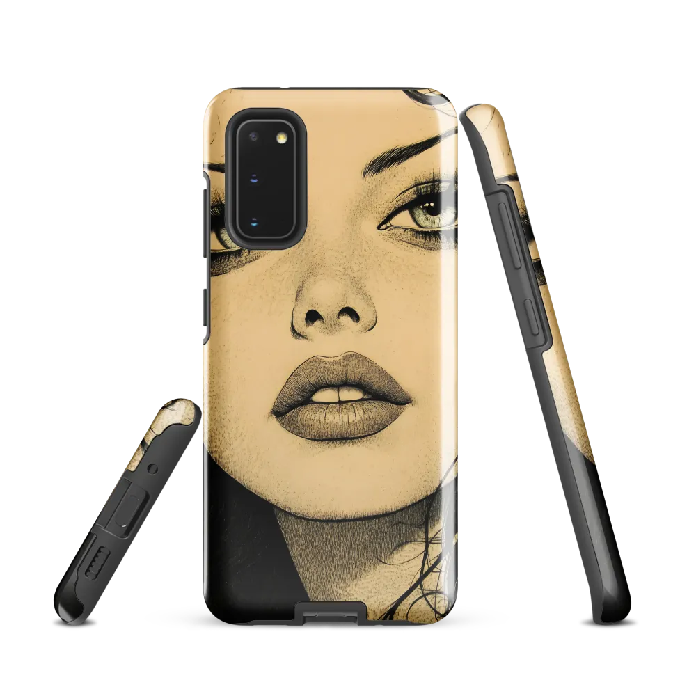 Enigmatic Gaze | Phone Case |  S20 | Tough Case | Glossy