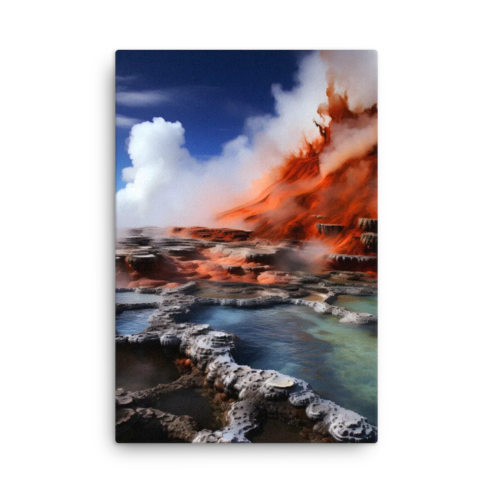 Nature's Fury: The Volcano's Expression | Thin Canvas | 24″×36″