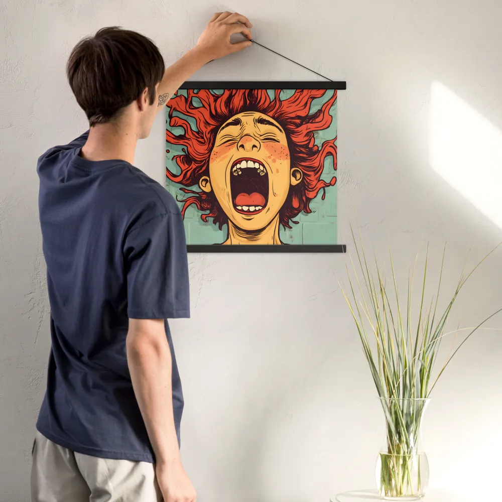 Fury Unleashed | Poster With Black Wood Hanger | 18″×18″