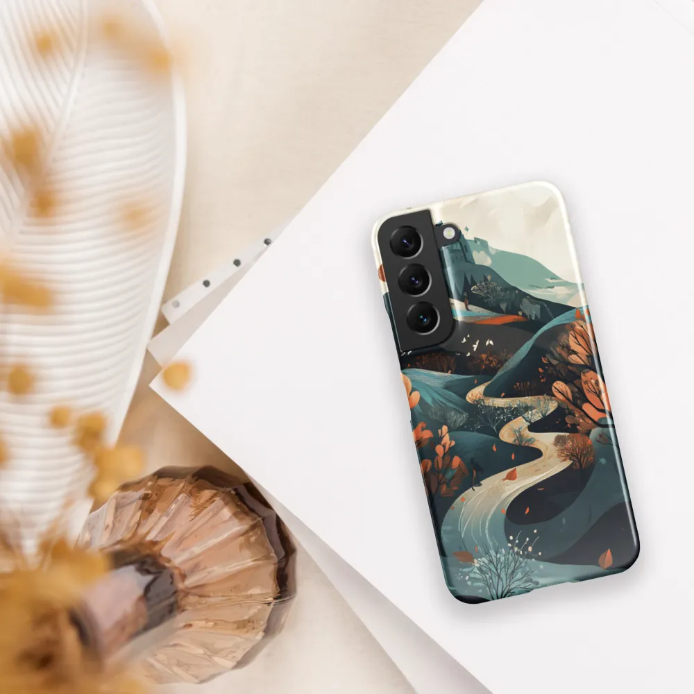 Whispers of Autumn: A Serene Journey | Phone Case |  S22 | Snap Case | Glossy