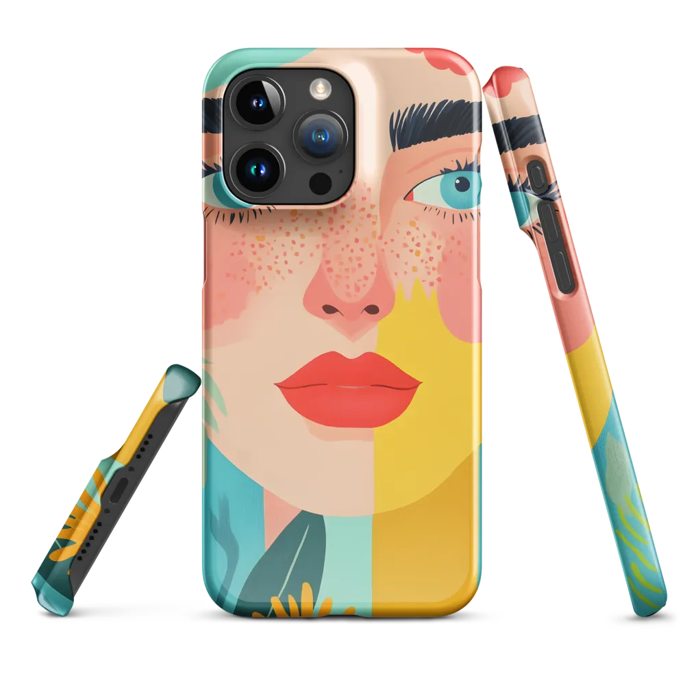 Floral Serenity: A Modern Portrait