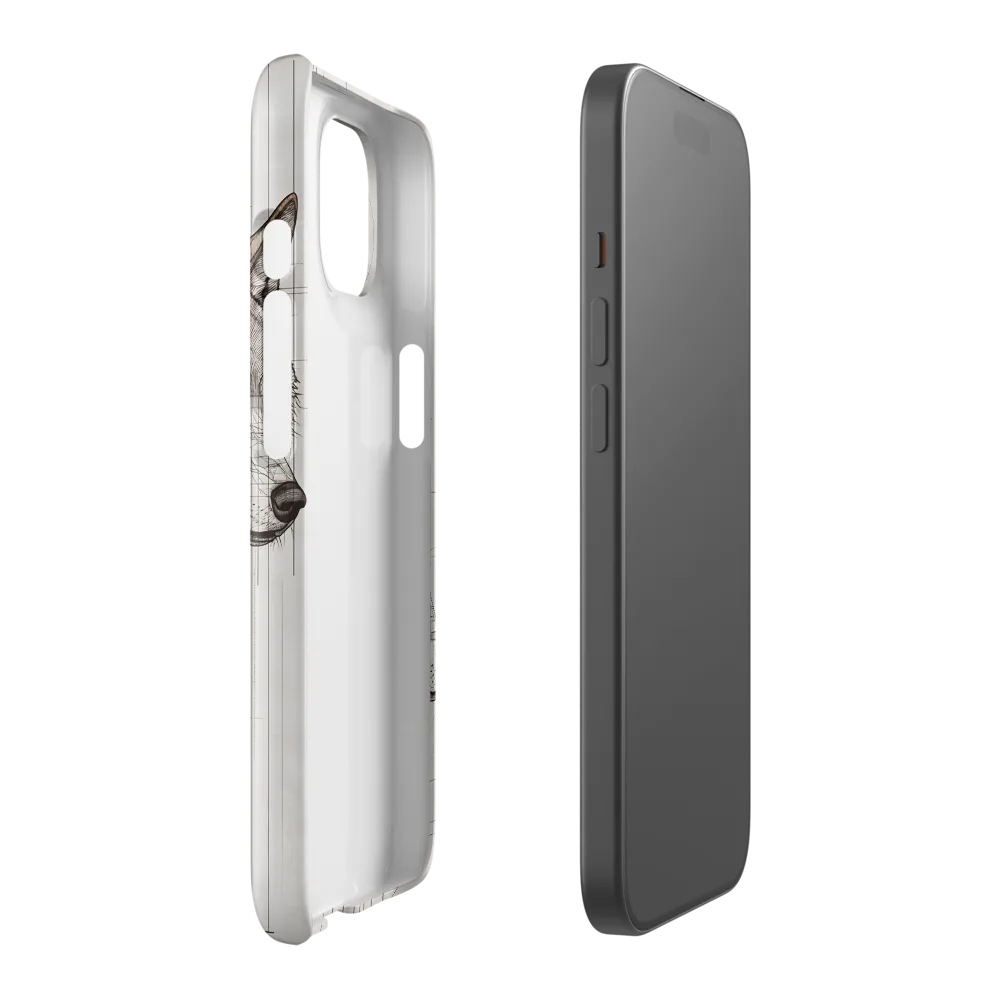 Geometric Harmony: The Essence of Wolves | Phone Case |  15 | Snap Case | Glossy
