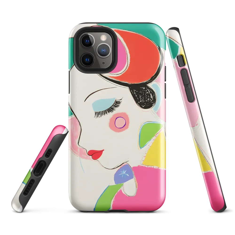 Whimsical Portrait in Colorful Abstraction