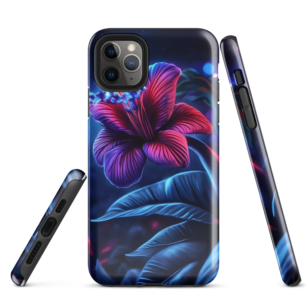 Illuminated Serenity: The Surreal Blossom | Phone Case |  11 Pro Max | Tough Case | Glossy