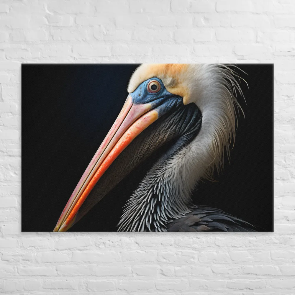 Majestic Portrait of a Pelican | Canvas | 40″×60″