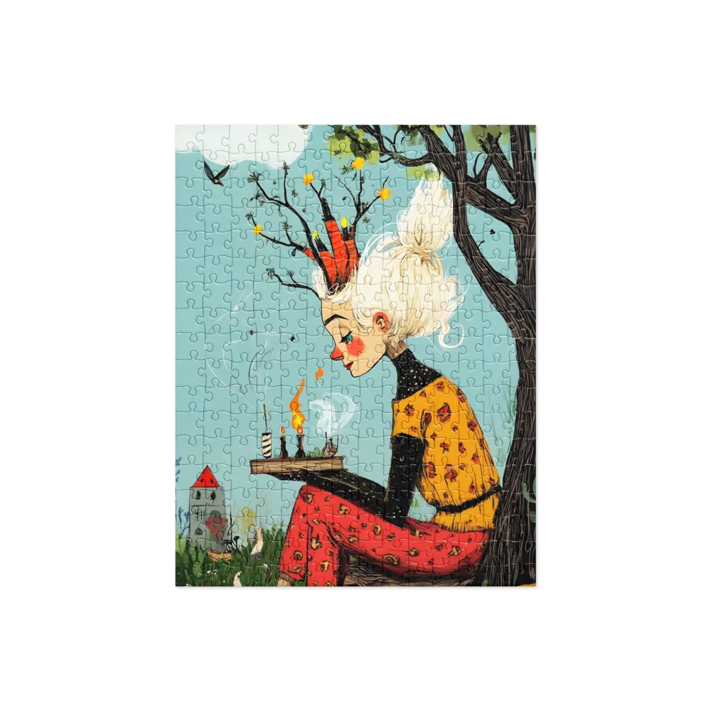 Whimsical Nature Girl | Jigsaw Puzzle | 252/520 pieces