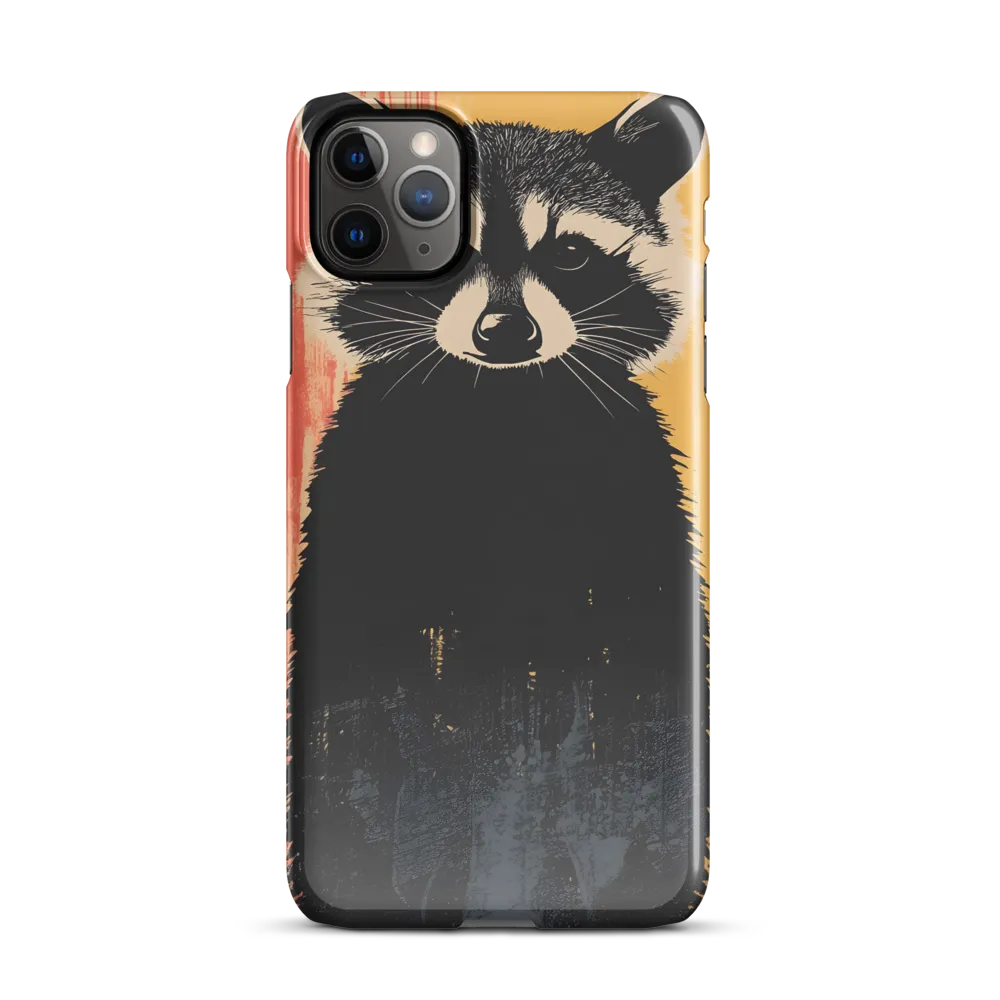 Whimsical Raccoon Portrait | Phone Case |  11 Pro Max | Snap Case | Glossy