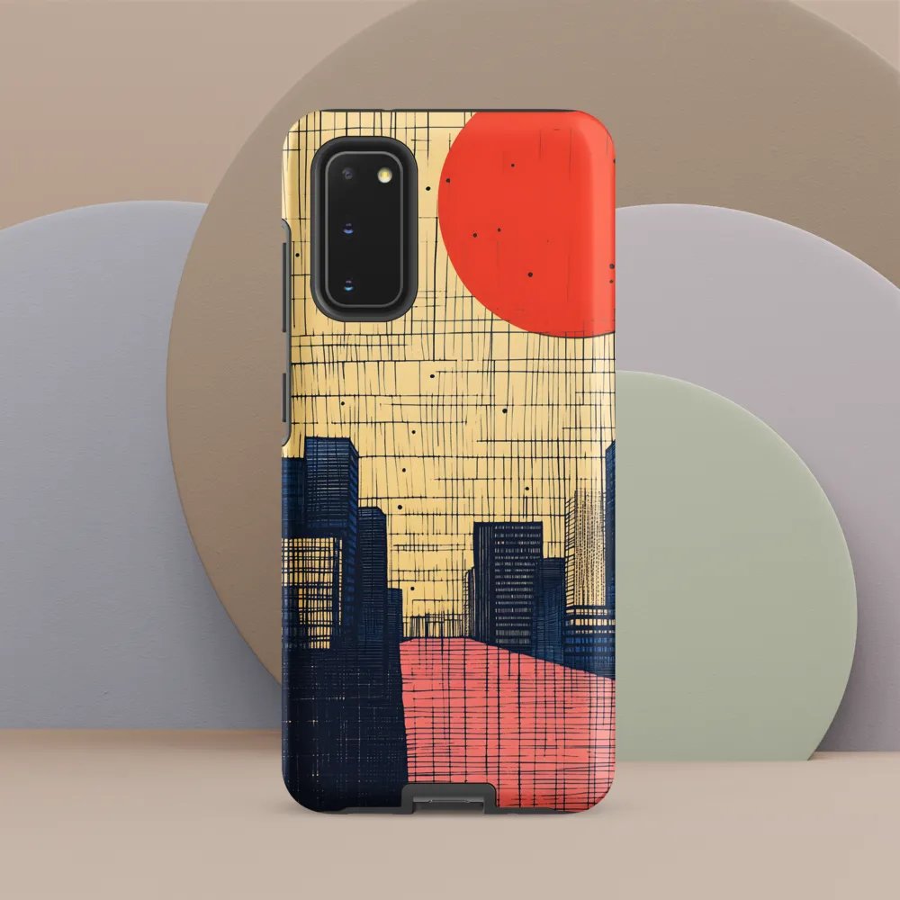 Urban Echoes: A Minimalist Cityscape
