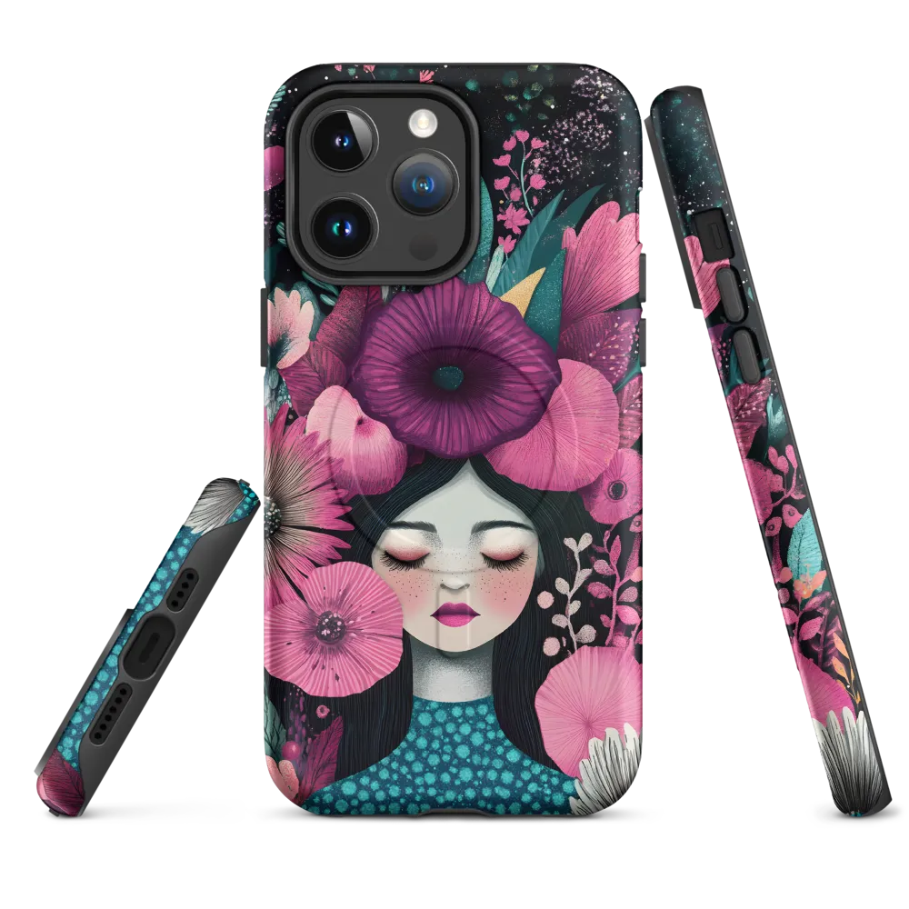 Blooming Serenity | Phone Case |  14 Pro Max | MagSafe® Tough Case | Matte