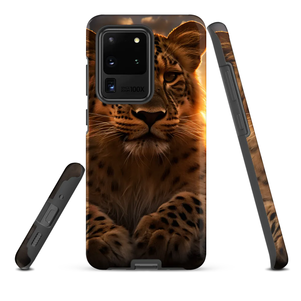Regal Presence: The Leopard at Sunset