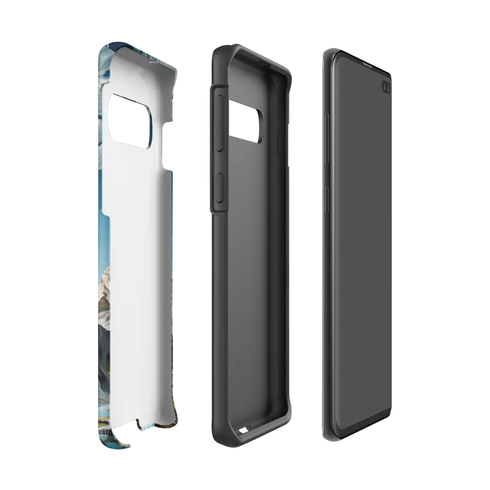 Majestic Cascade: A Mountain Masterpiece | Phone Case |  S10 | Tough Case | Matte