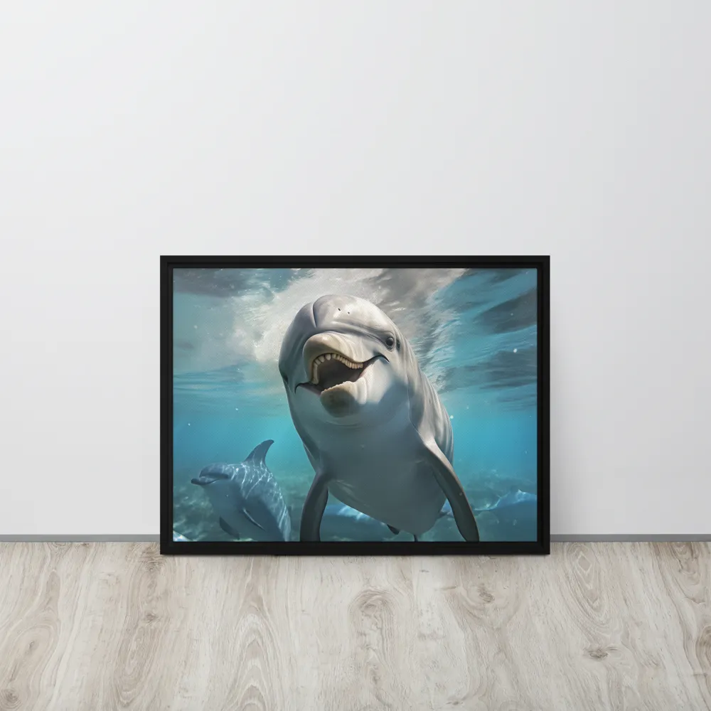Beneath the Waves: A Dolphin's Dance
