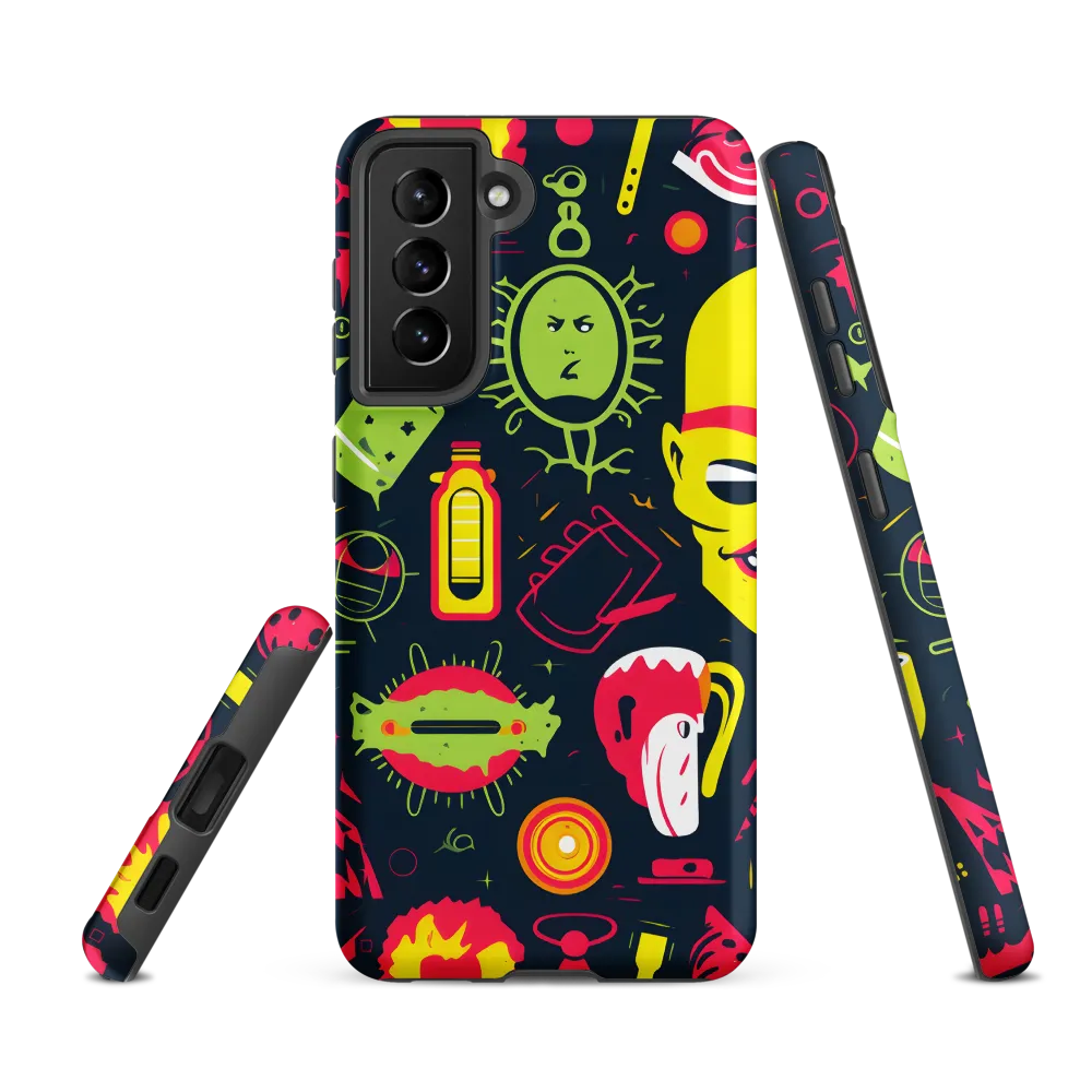 Neon Revelry: A Quirky Exploration of Modern Pop Art