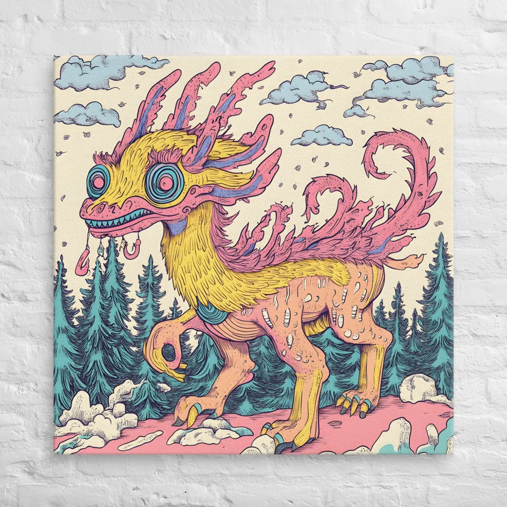 The Whimsical Beast | Canvas | 37″×37″