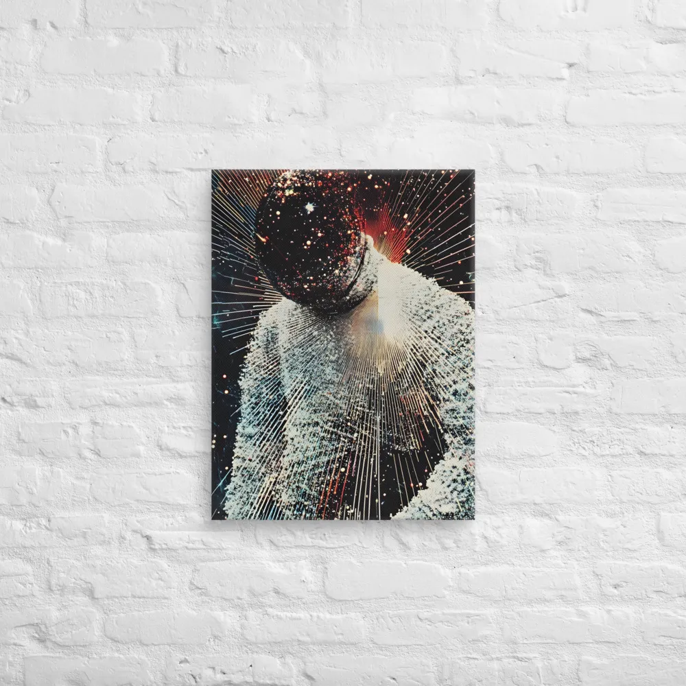 Ethereal Astronaut: A Journey Through the Cosmos | Canvas | 18″×24″