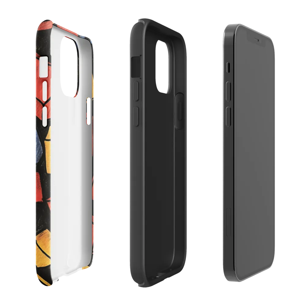 Vibrant Geometry in Motion | Phone Case |  12 Pro | Tough Case | Glossy