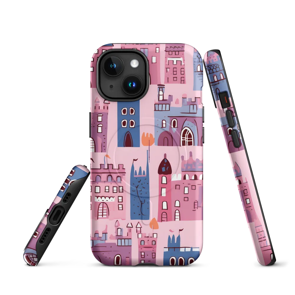 Whimsical Castles: A Playful Tapestry | Phone Case |  15 | MagSafe® Tough Case | Matte