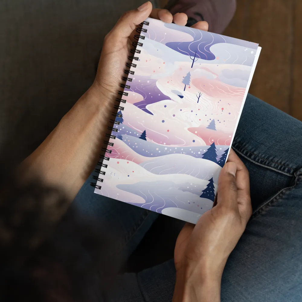 Dreamy Winter Landscape | Spiral Notebook