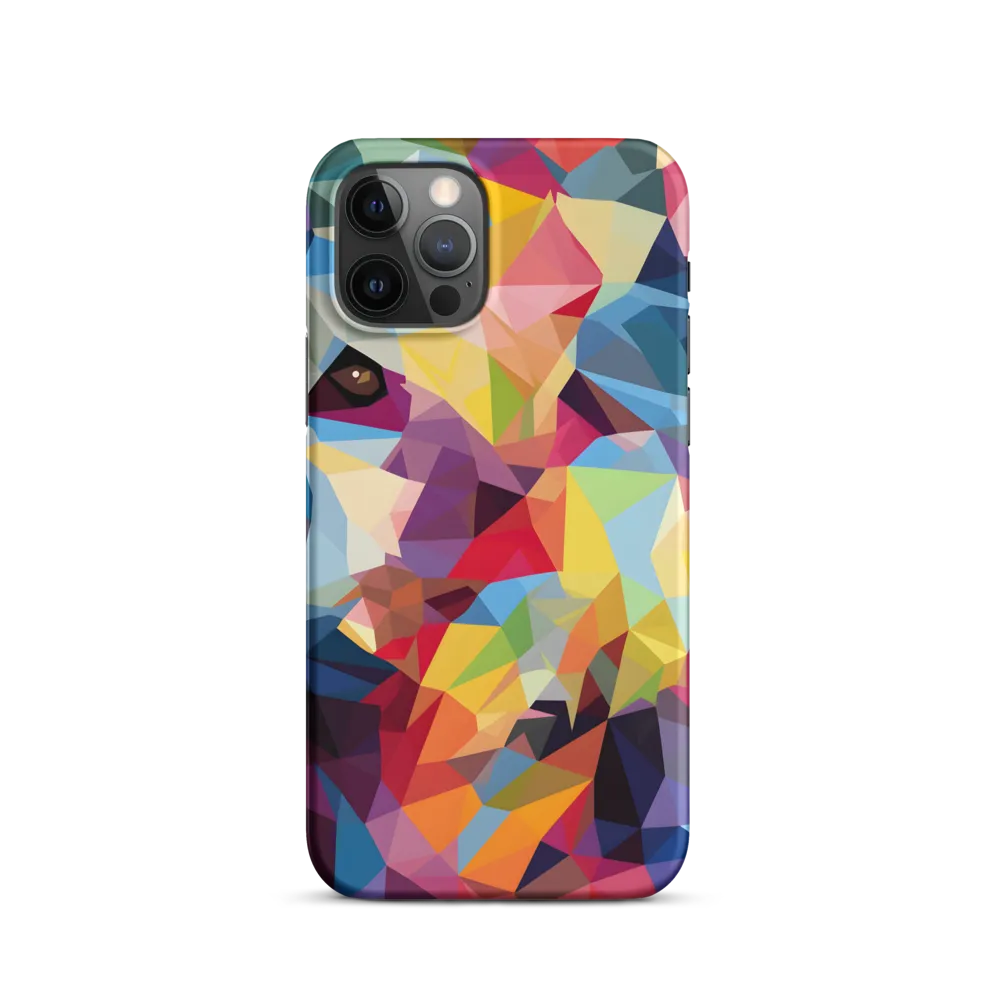 Playful Geometry: The Bear's Face | Phone Case |  12 Pro | Snap Case | Matte