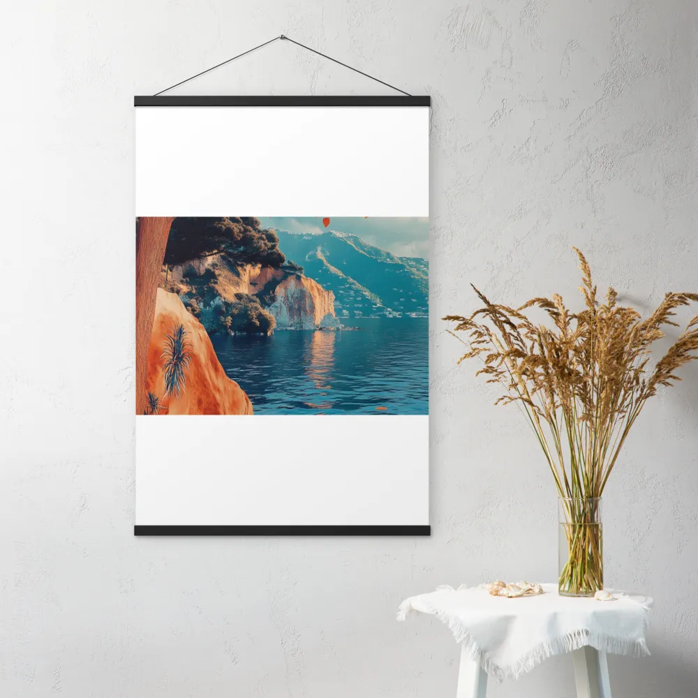 Elysian Waterscape | Poster With Black Wood Hanger | 24″×36″