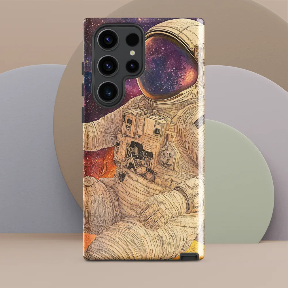 Nebular Mosaic — Seated Astronaut