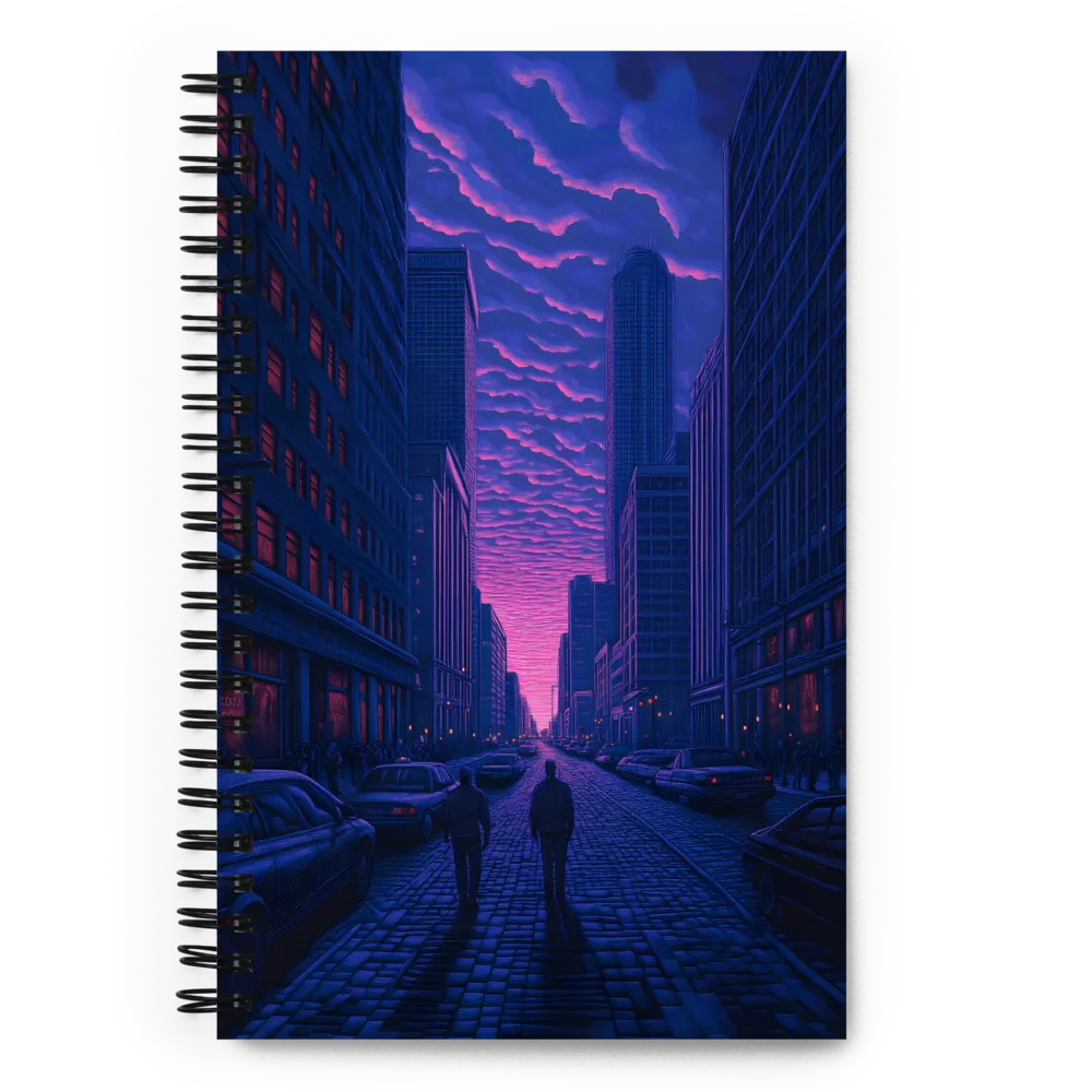 Urban Serenity at Dusk | Spiral Notebook